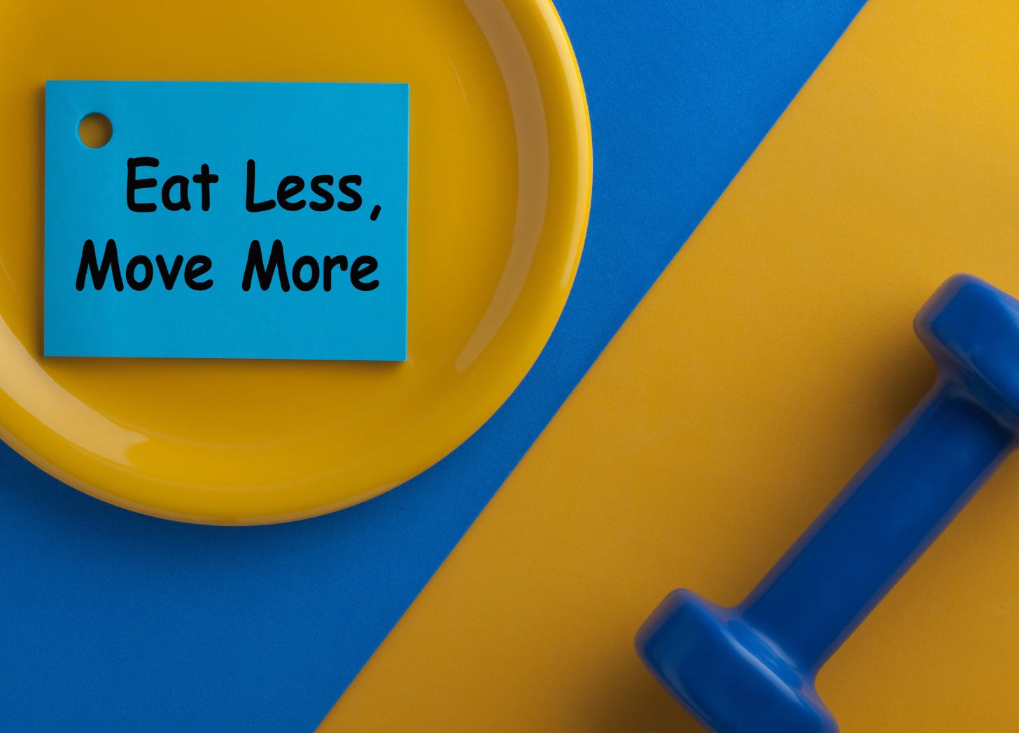 Most common advice in the weightloss industry is to eat less and move more