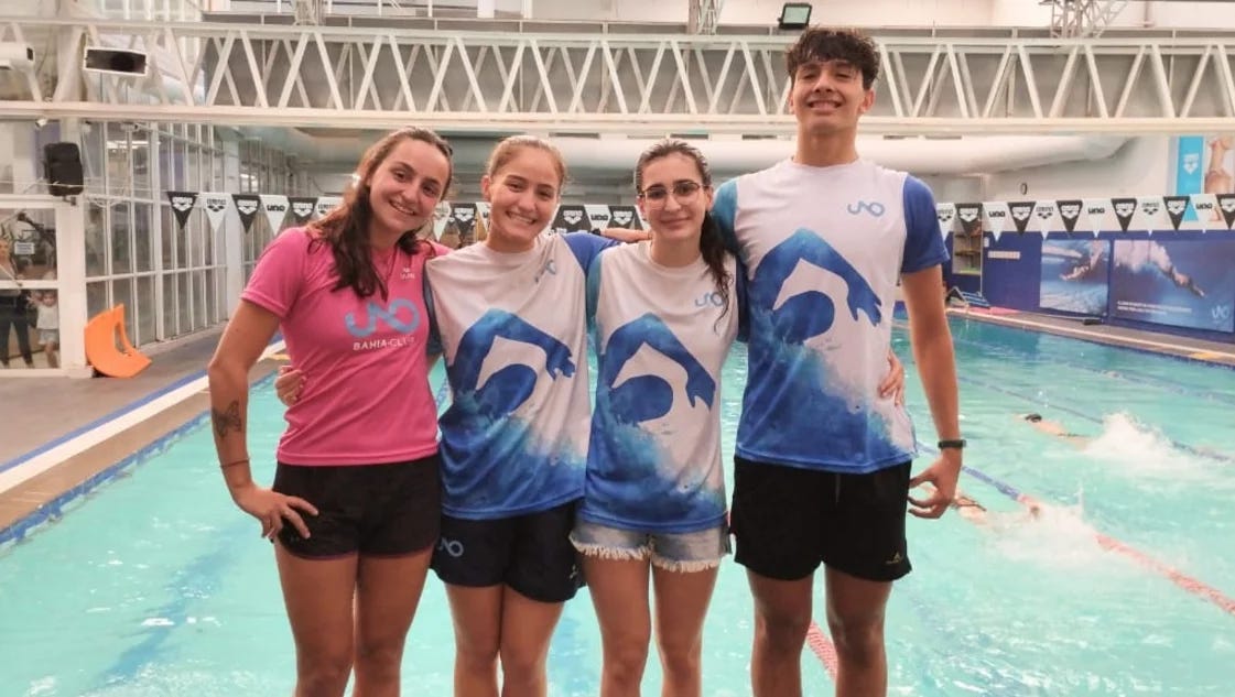 Natación: UNO Bahía Club y Olimpo, presentes en el Nacional de Juveniles