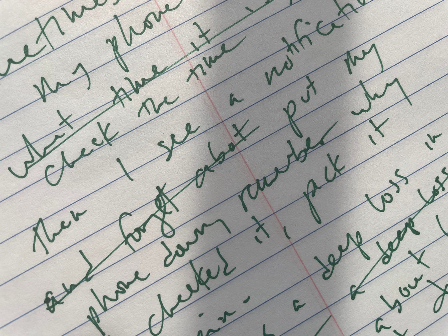 messy handwritten words