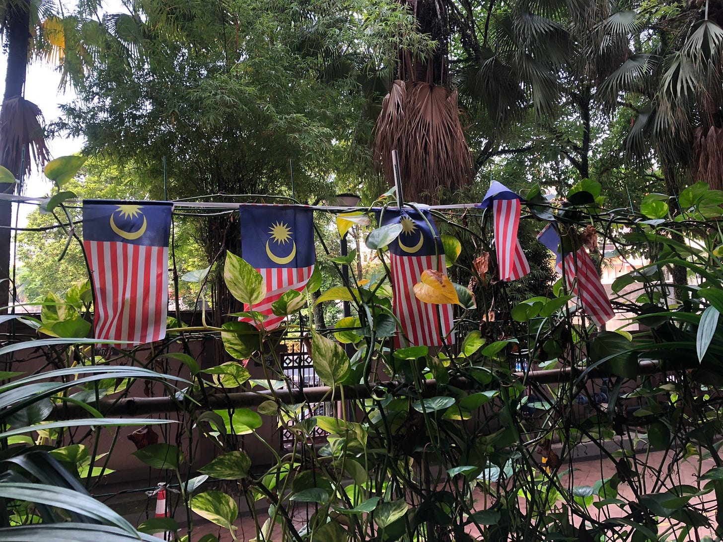Malaysia Flags in Kuala Lumpur, Malaysia.