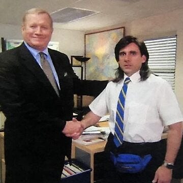 Michael Scott, The Handshake Meme, The Office Memes || | Sticker