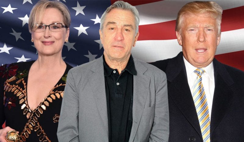 robert deniro anti trump rally