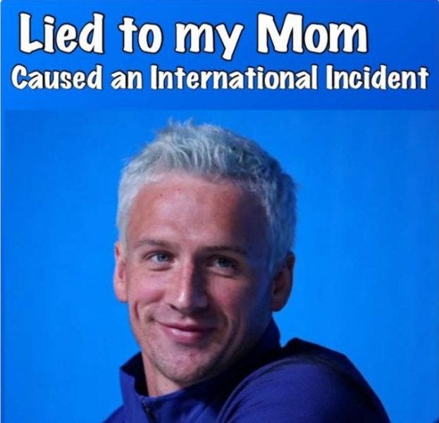 ryan lochte lied to mom