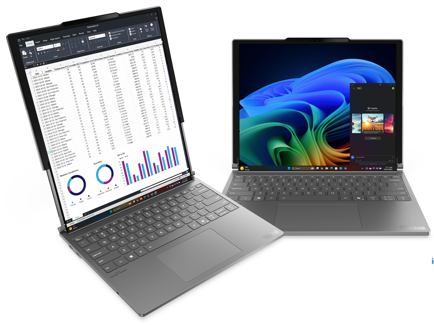 Lenovo Debuts Rollable OLED Laptop at CES 2025 Redefining Portability