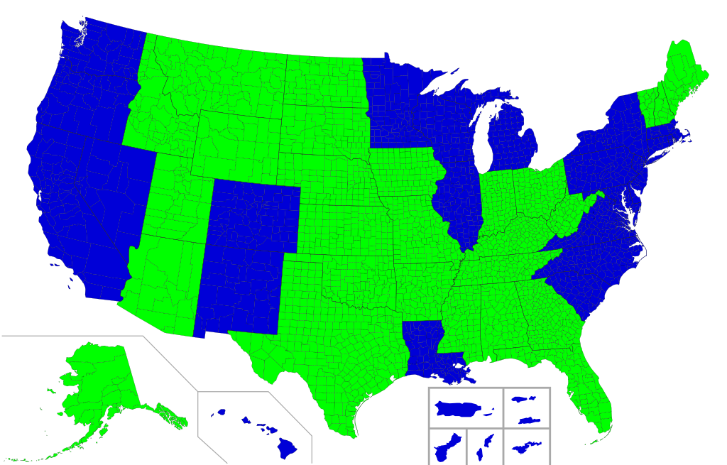 map of 27 constitutional carry states