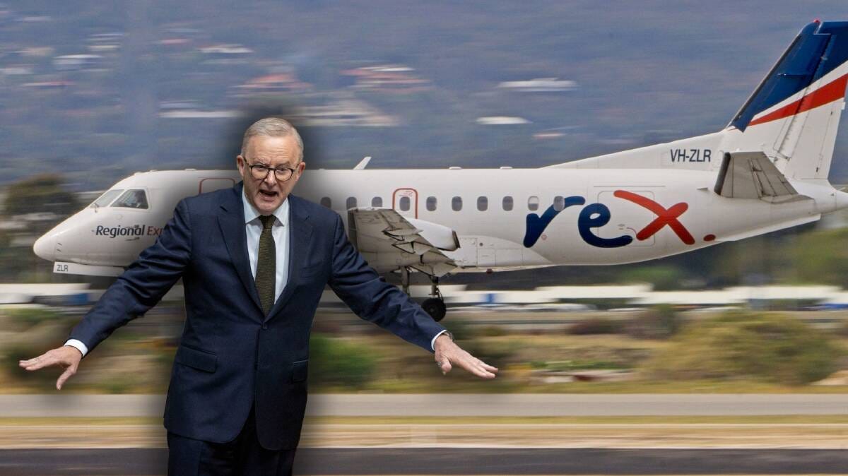 Prime Minister Anthony Albanese is waiting to see whether his airline nationalisation idea takes off. Pictures Shutterstock, ACM