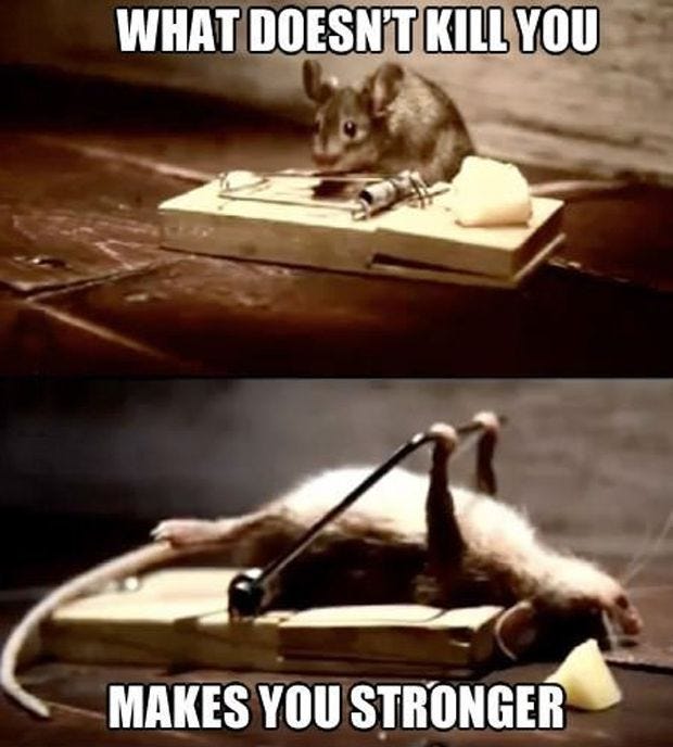 What doesn't kill you... - funny post - Imgur
