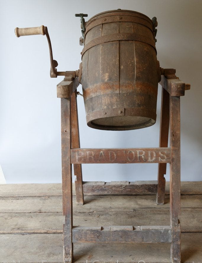 Antique English Butter Churn - New England Garden Company