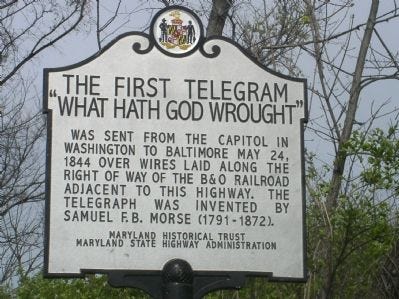 The First Telegram Historical Marker