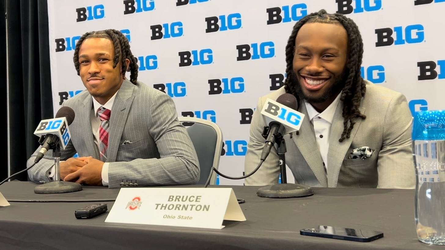 Watch Ohio State's Meechie Johnson, Bruce Thornton speak at Big Ten media  day