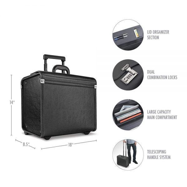 Solo Lincoln Rolling Catalog Case with Dual Combination Locks 2019 hottest holiday gift ideas