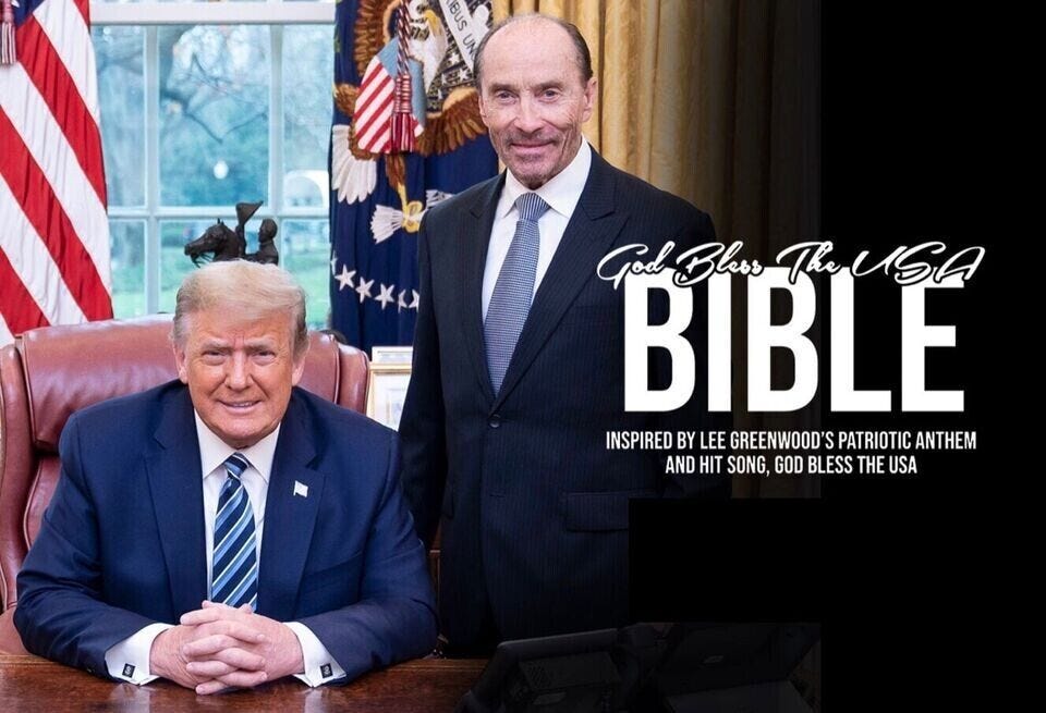 DONALD TRUMP BIBLE God Bless The USA - Lee Greenwood Bible - MAGA - IN  STOCK | eBay