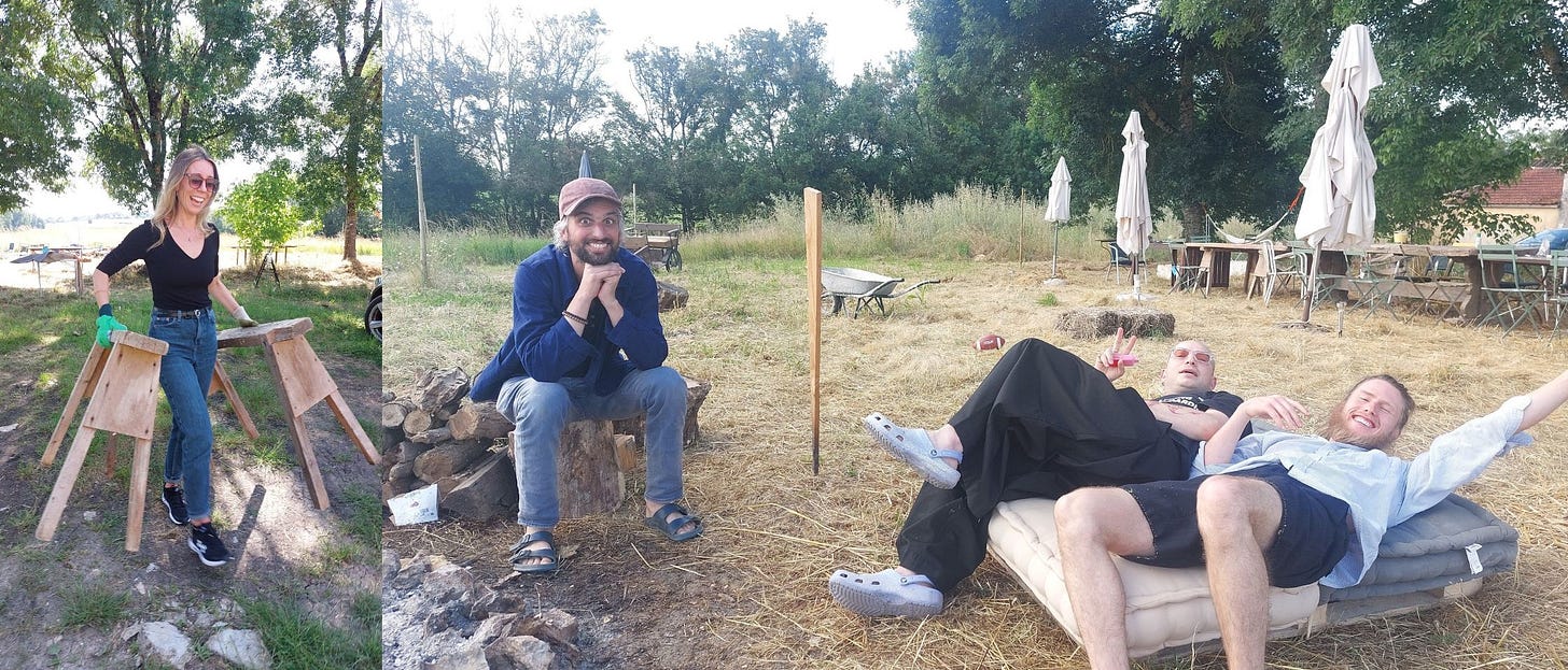 The volunteers on the days prior to the Gathering starting