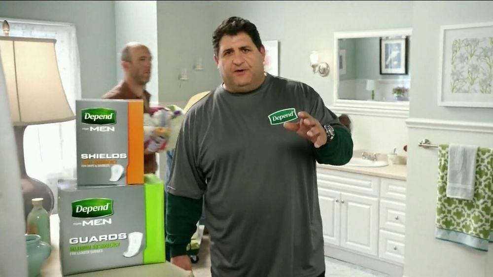 Depend Shields and Guards TV Commercial Featuring Tony Siragusa - iSpot.tv
