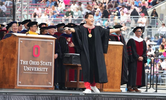 Even after backlash, Chris Pan was 'honored' to speak at Ohio State  graduation