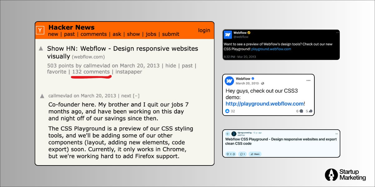 webflow_hackernews_launch