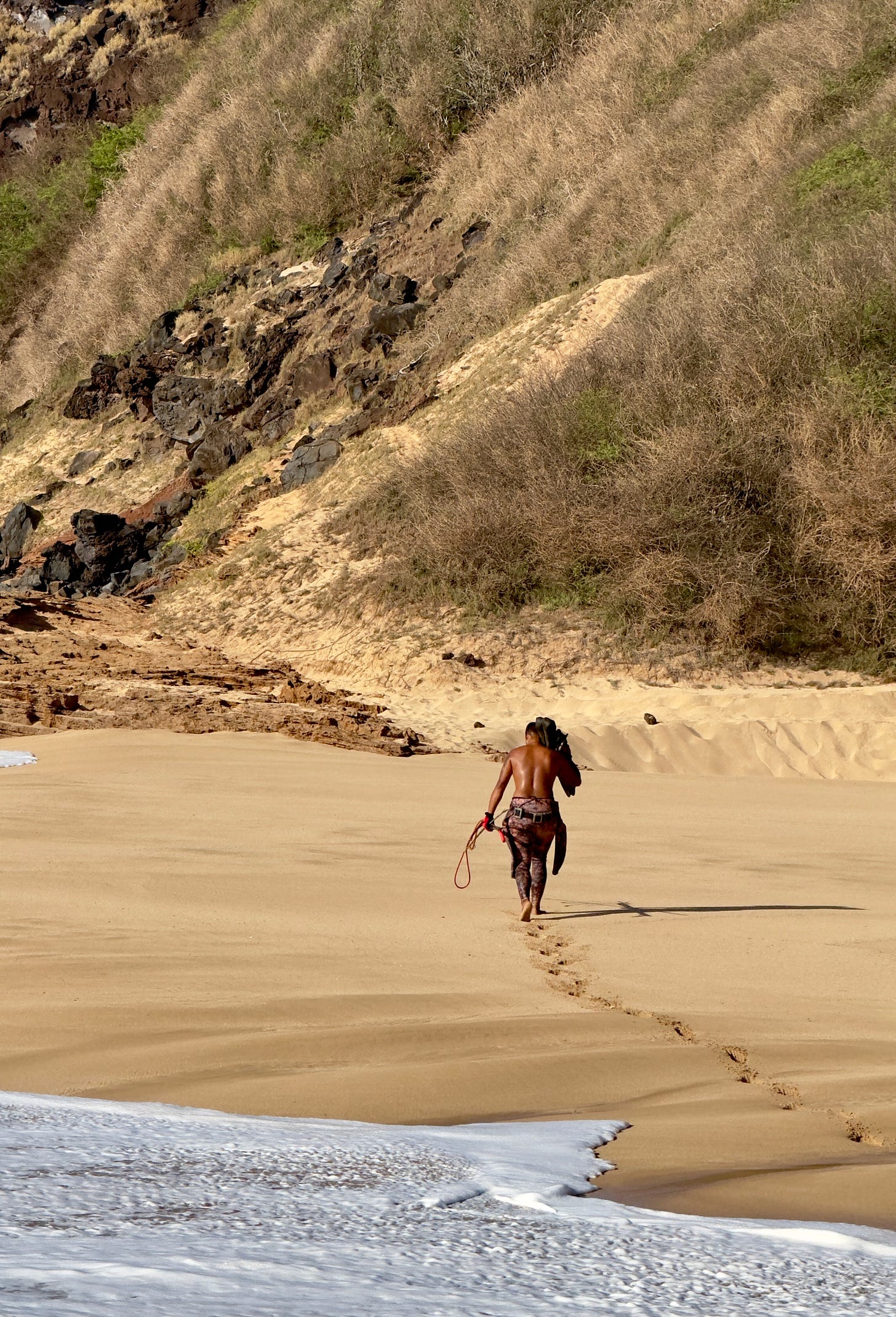 man on beach