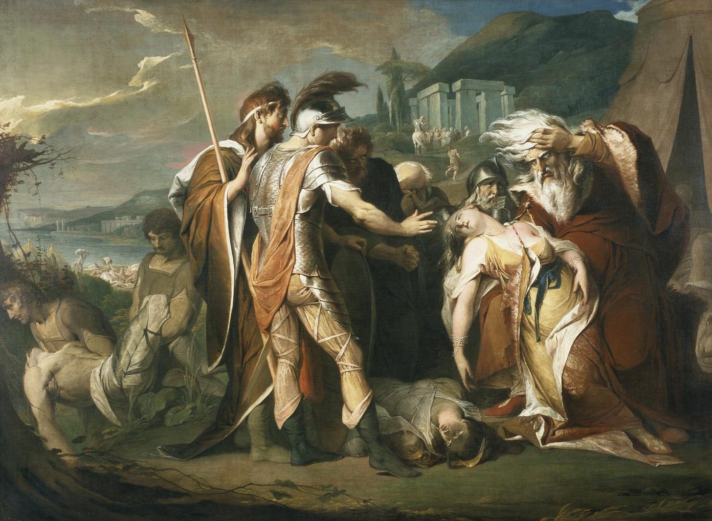 King Lear Weeping over the Dead Body of Cordelia', James Barry, 1786–8 |  Tate