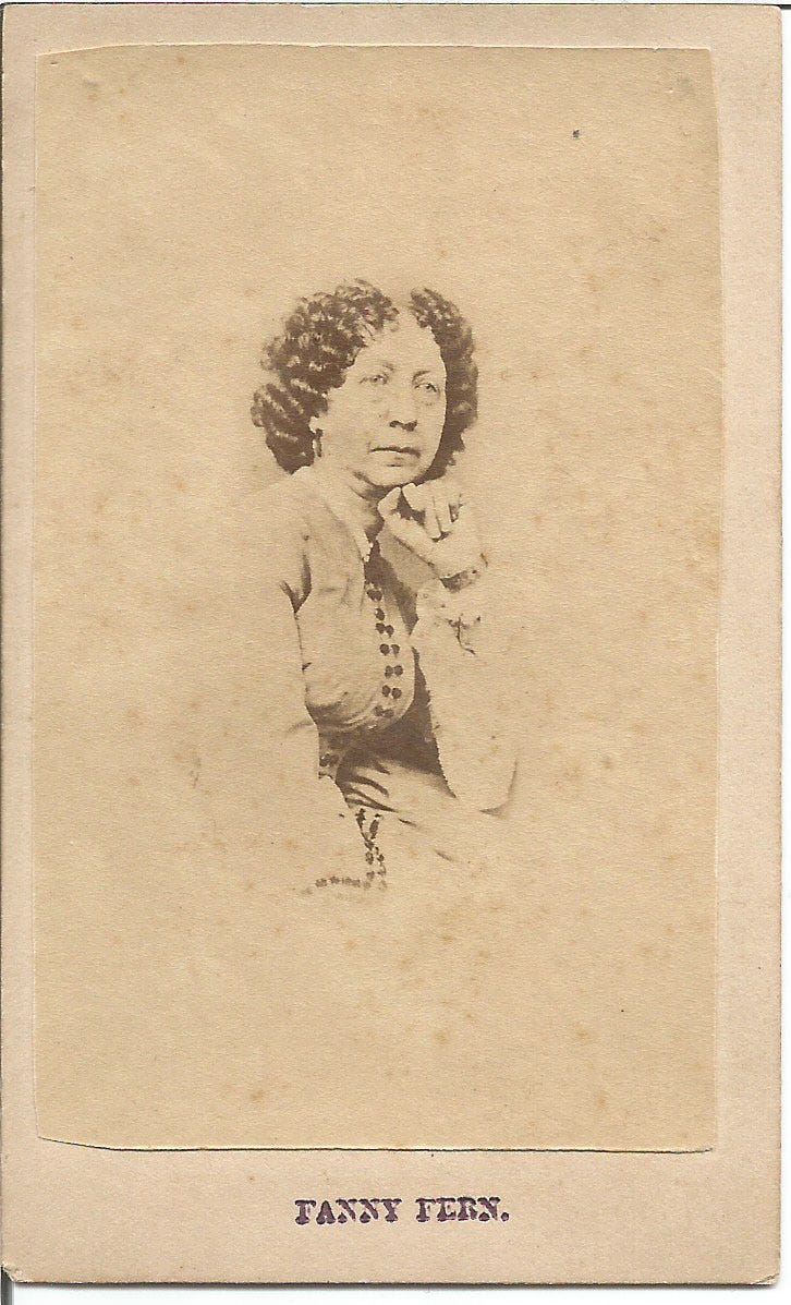 Fanny Fern 19th century photo card