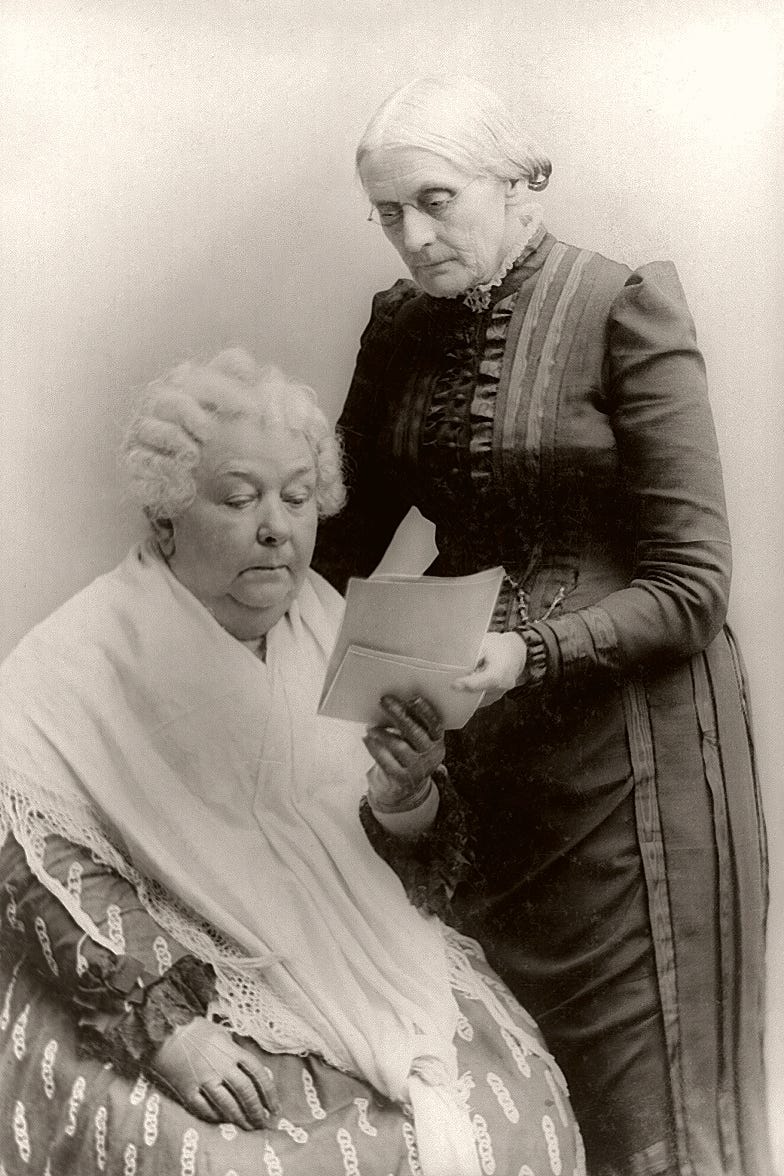 with Elizabeth Cady Stanton