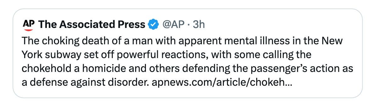 an ill-advised Associated Press tweet
