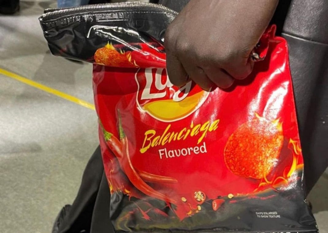 balenciaga lays chip bag