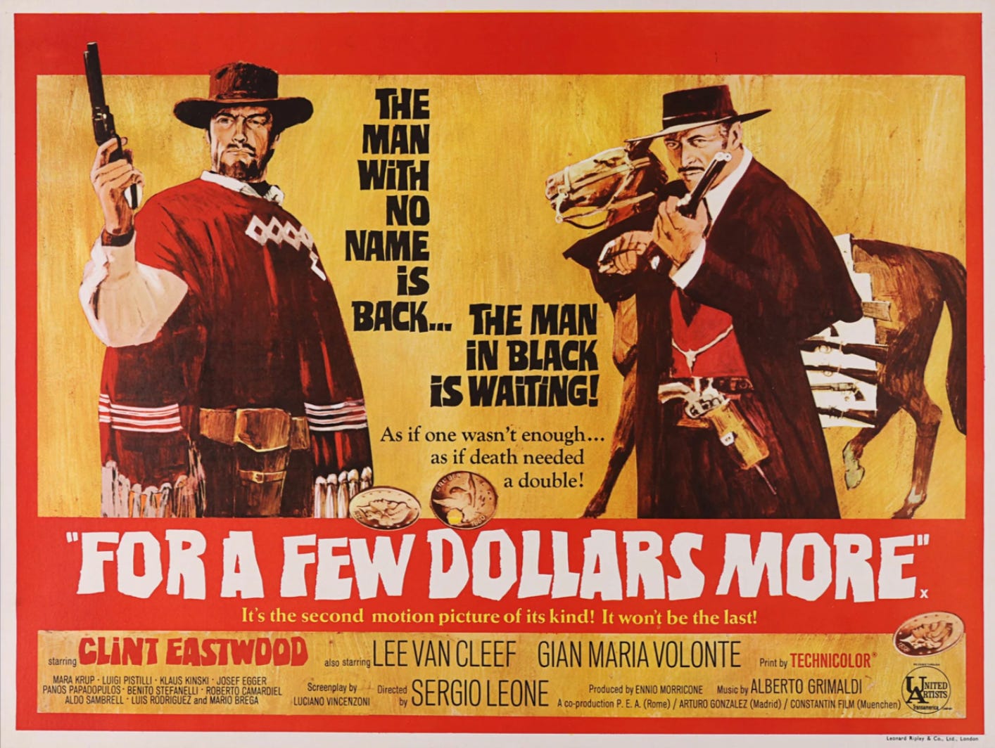 For a Few Dollars More poster