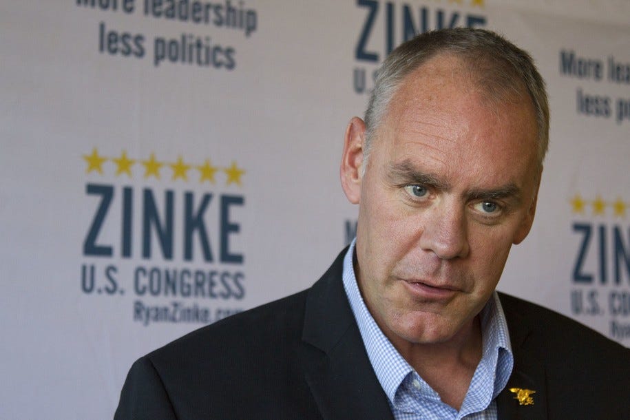 MT-Sen: Trump To Nominate Rep. Ryan Zinke (R) For Interior Secretary Position