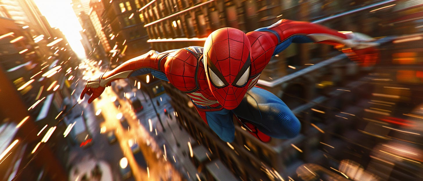 Spiderman in the city