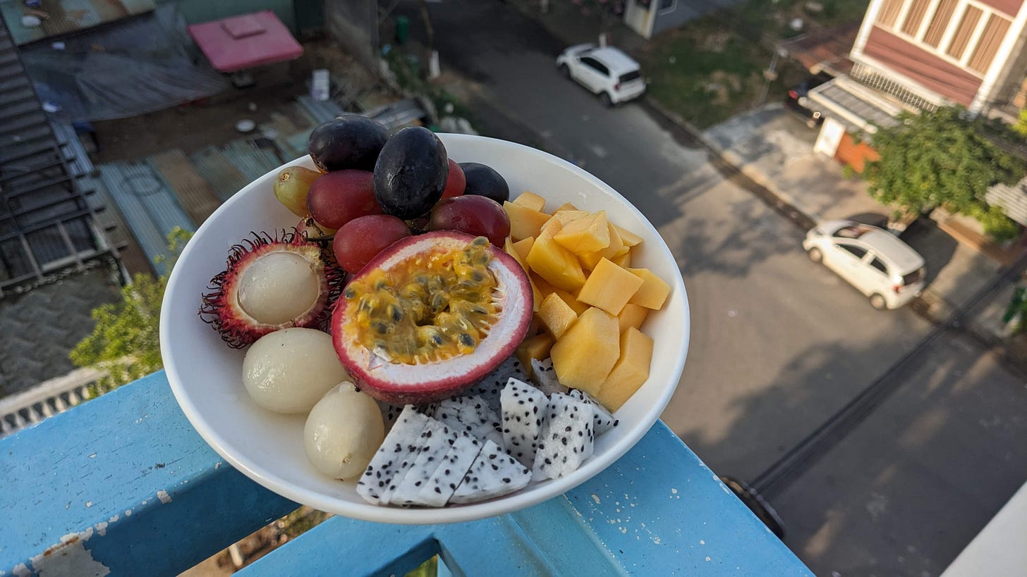 fruit plate tropical
