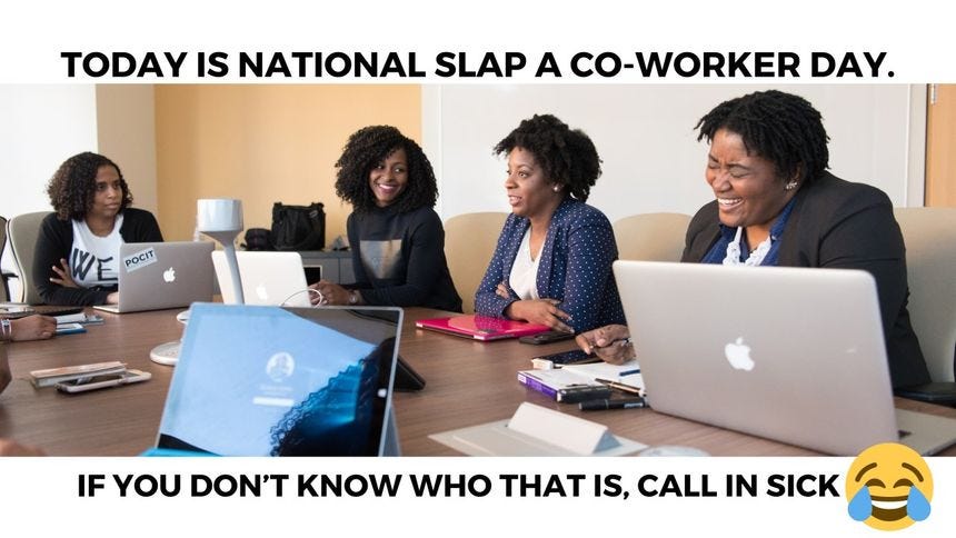 A Slaptastic Celebration: National Slap Your Co-Worker Day