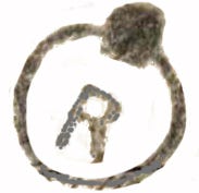 R in ring postal marking