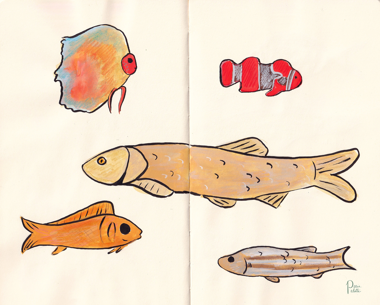 Fish illustration poisson d'Avril 