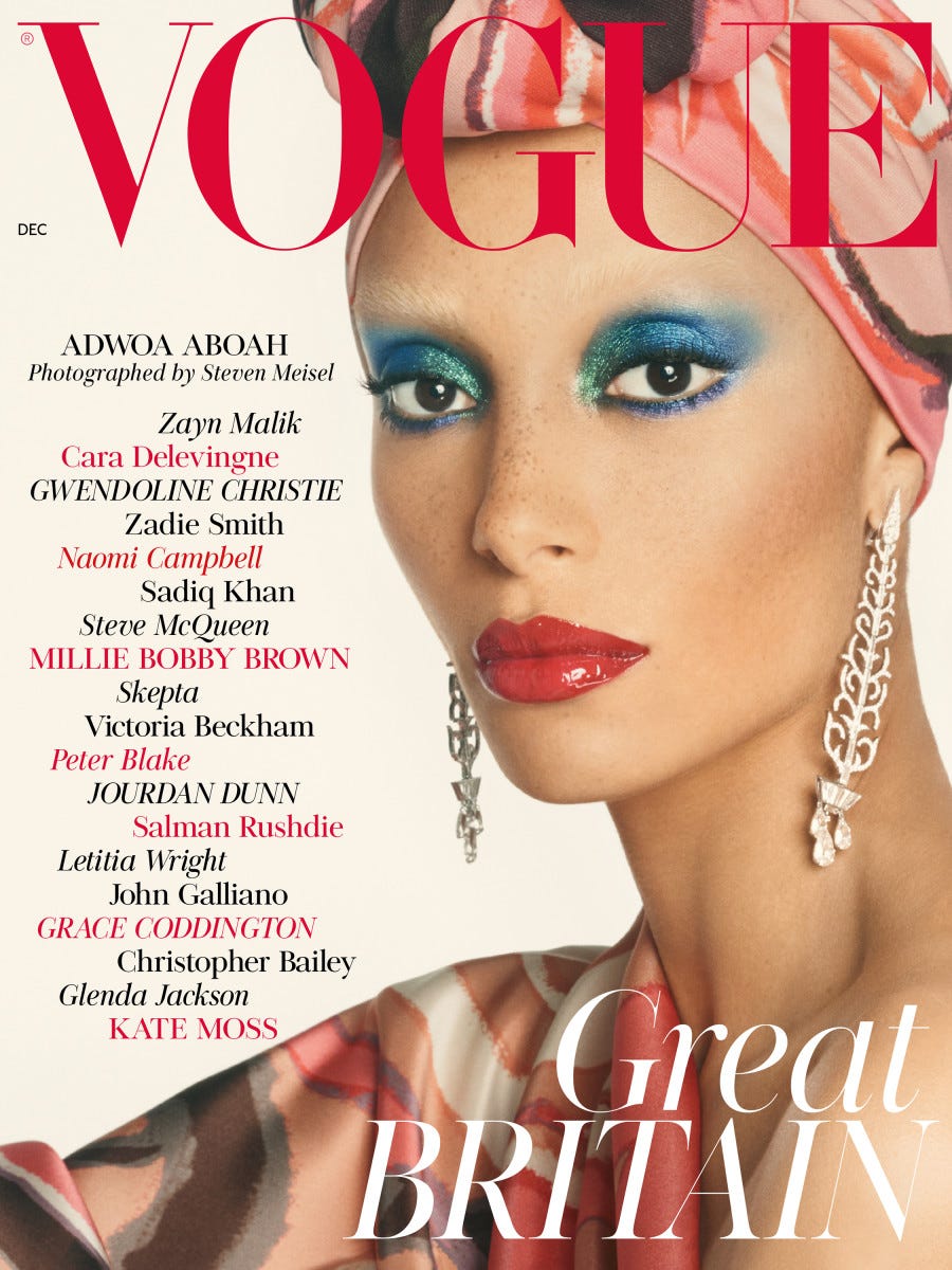 Adwoa Aboah Covers Edward Enninful's Very First Issue of British 'Vogue'  [Updated] - Fashionista