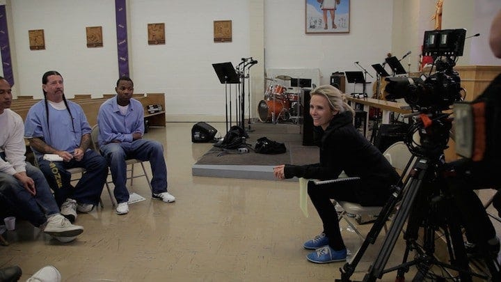 Jennifer Siebel Newsom at San Quentin