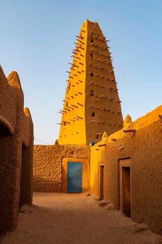 Grand Mosque of Agadez, UNESCO World Heritage Site, Agadez, Niger, Africa stock photo