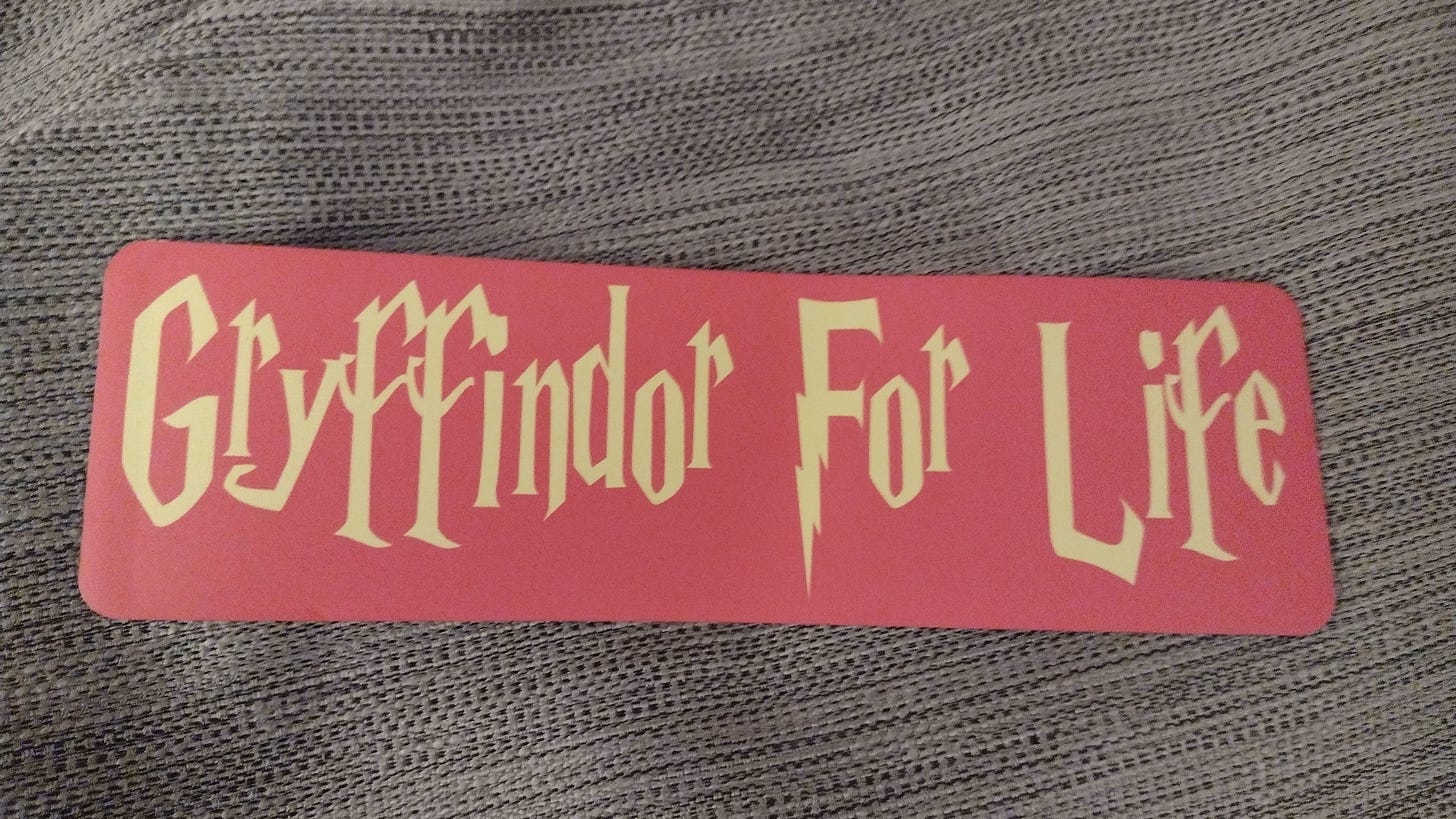 Gryffindor for Life!