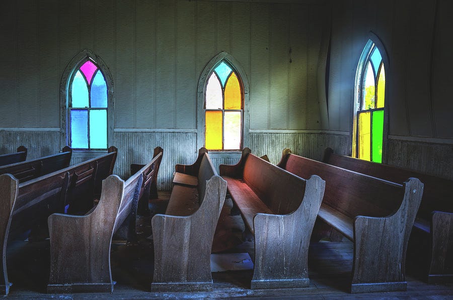 Empty Pews In Jermyn, Texas Photograph by Harriet Feagin Photography ...