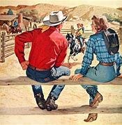 Image result for cowboys cowgirls men women chuckwagon painting