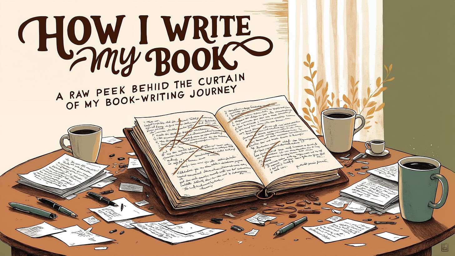 HOW I WRITE A RAW PEEK BEHIID THE CURTAIN OF MY BOOK-WRITING JOURNEY