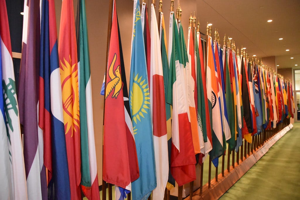Hallway of Flags in the United Nations Building in New Yor… | Flickr