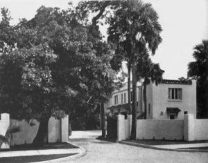 Villa Regina main entrance in 1919