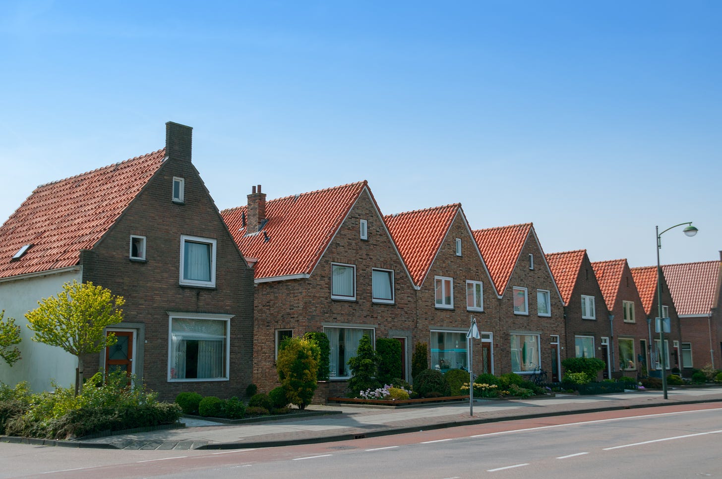 Row houses in Holland similar to the home of my in-laws in Hoek van Holland