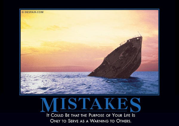 Mistakes - Despair, Inc.