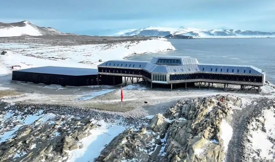 China's Qinling Base in Antarctica, February 7, 2024 , <a href="https://commons.wikimedia.org/wiki/File:中国南极考察站秦岭站.png">photo</a> by China News Service/<a href="https://creativecommons.org/licenses/by/3.0/deed.en">CC BY 3.0 Unported</a>
