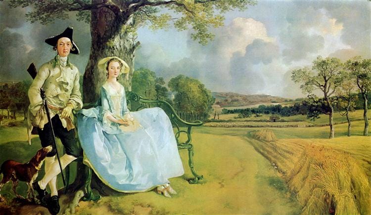 Mr. and Mrs. Andrews, c.1750 - Thomas Gainsborough - WikiArt.org