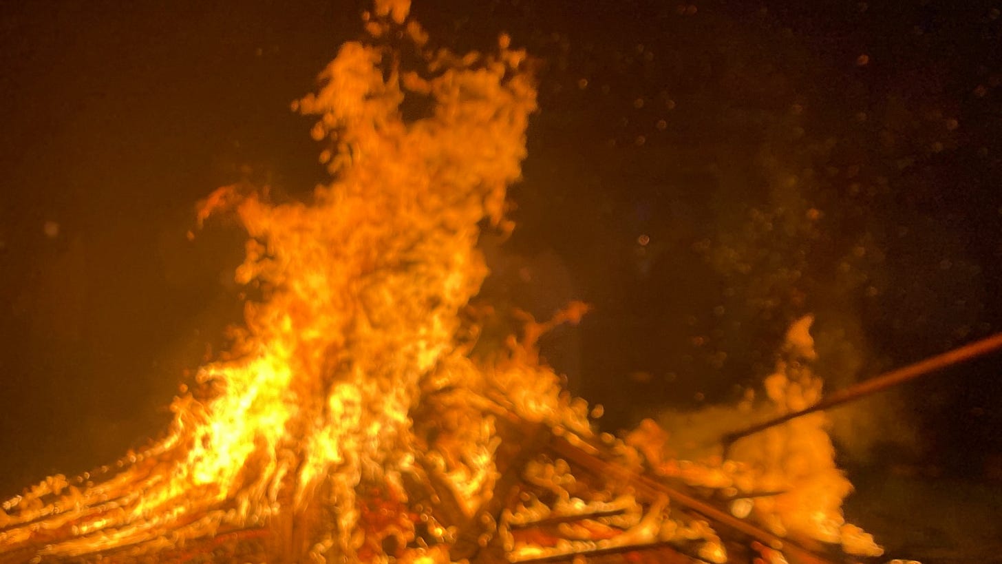 Fire in Japan