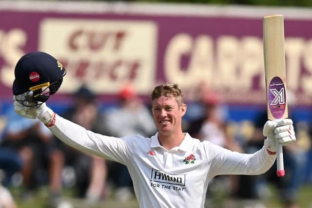 Lancashire skipper's second century puts them in charge against Durham at  Blackpool CC