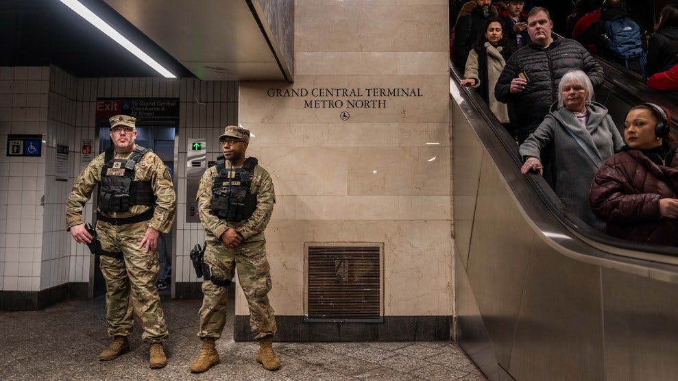 The National Guard Is a “WTF” Moment for New York's Subways. But a Proposed  Ban Could Go Even Further. – Mother Jones