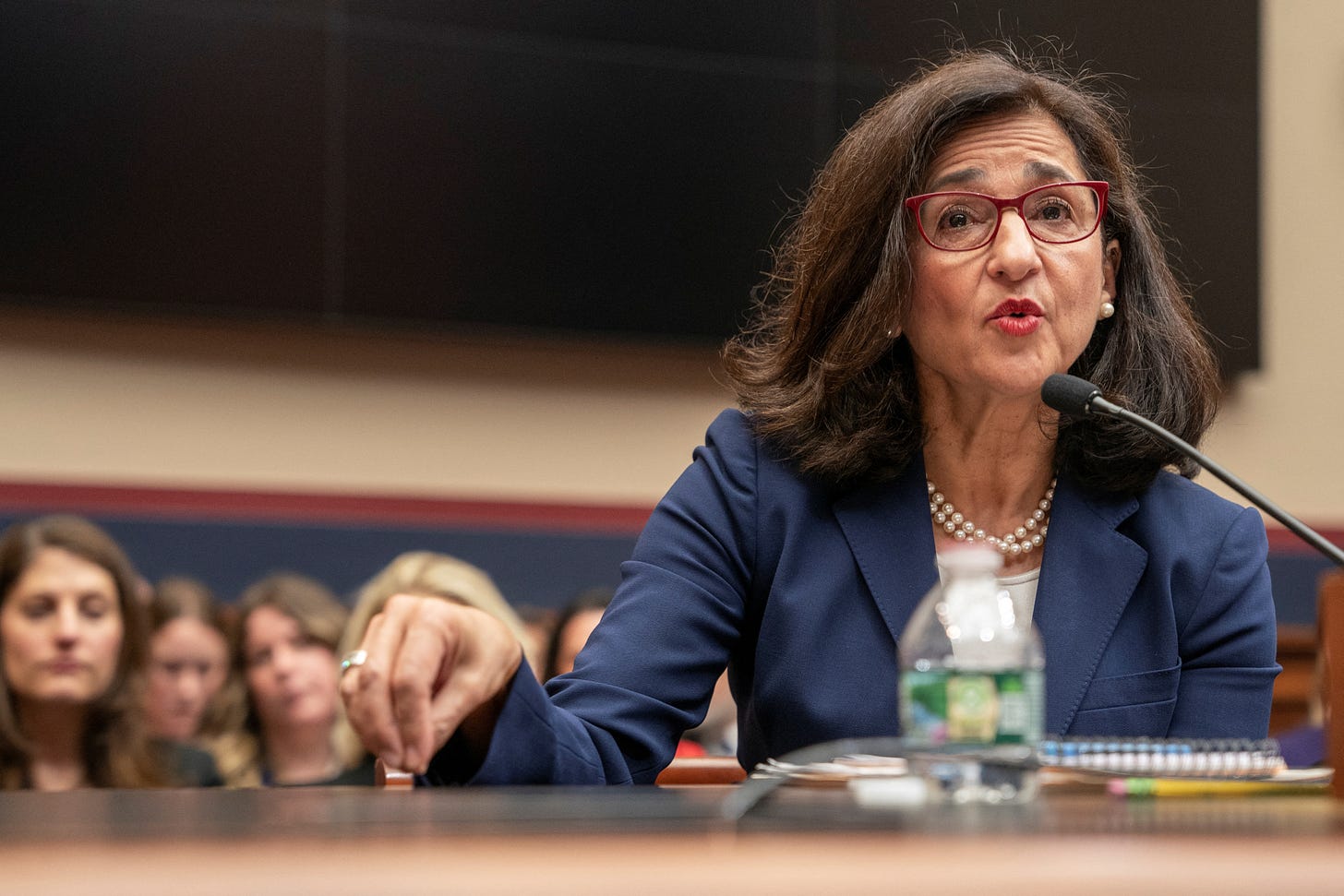 Columbia University President Nemat "Minouche" Shafik testifies on Capitol Hill